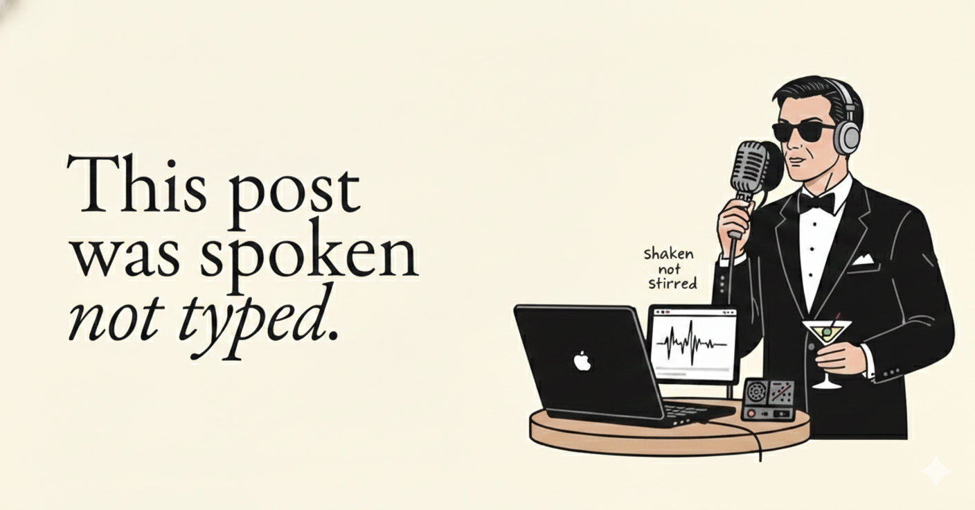 This post was spoken not typed